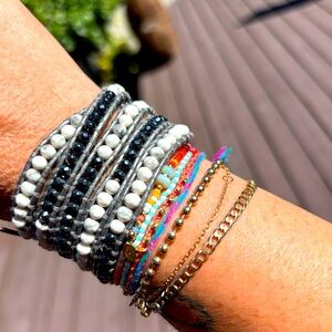 Chan Luu leather wrap bracelet 🩶🤍